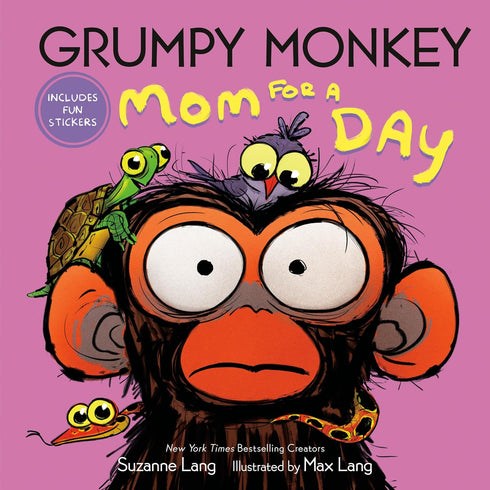 GRUMPY MONKEY MOM FOR A DAY W/ STICKERS - LANG. SUZANNE